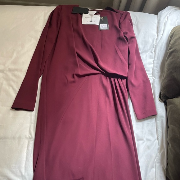 Burgandy Acarmar Cocktail Dress - By Malene Birger NWT - Picture 2 of 6